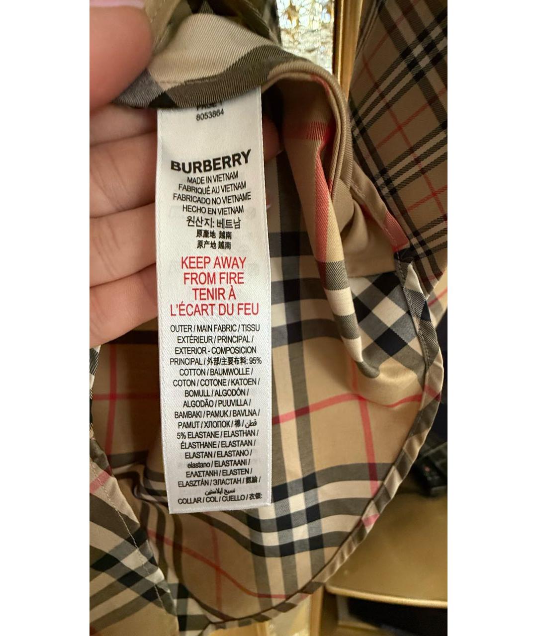 BURBERRY KIDS Мульти хлопковая рубашка/блузка, фото 6