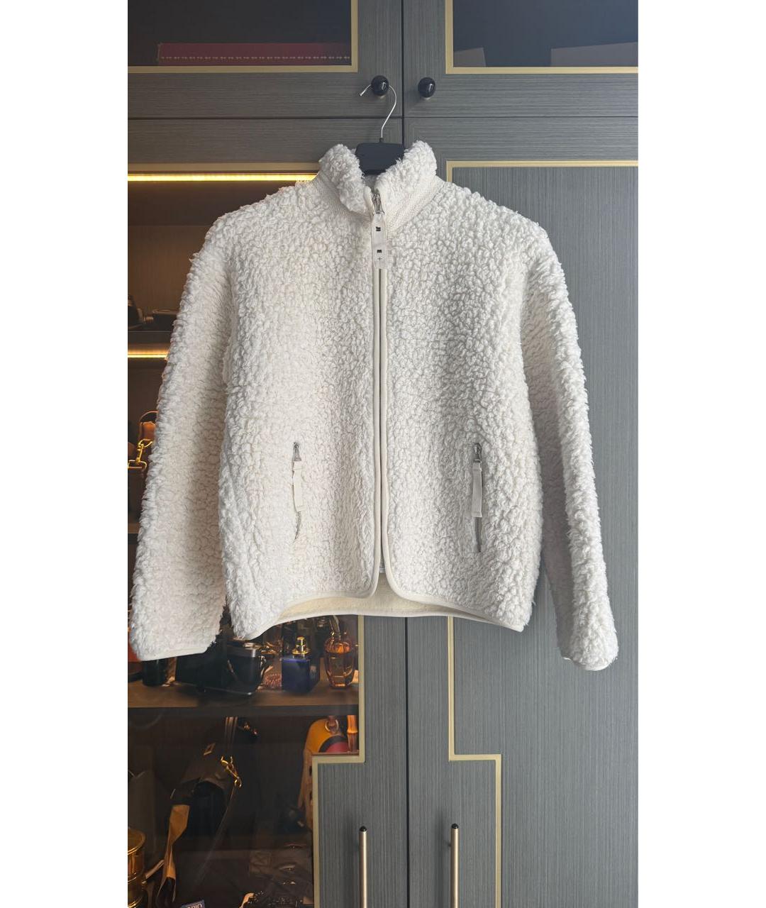 JIL SANDER Белый хлопковый кардиган, фото 5