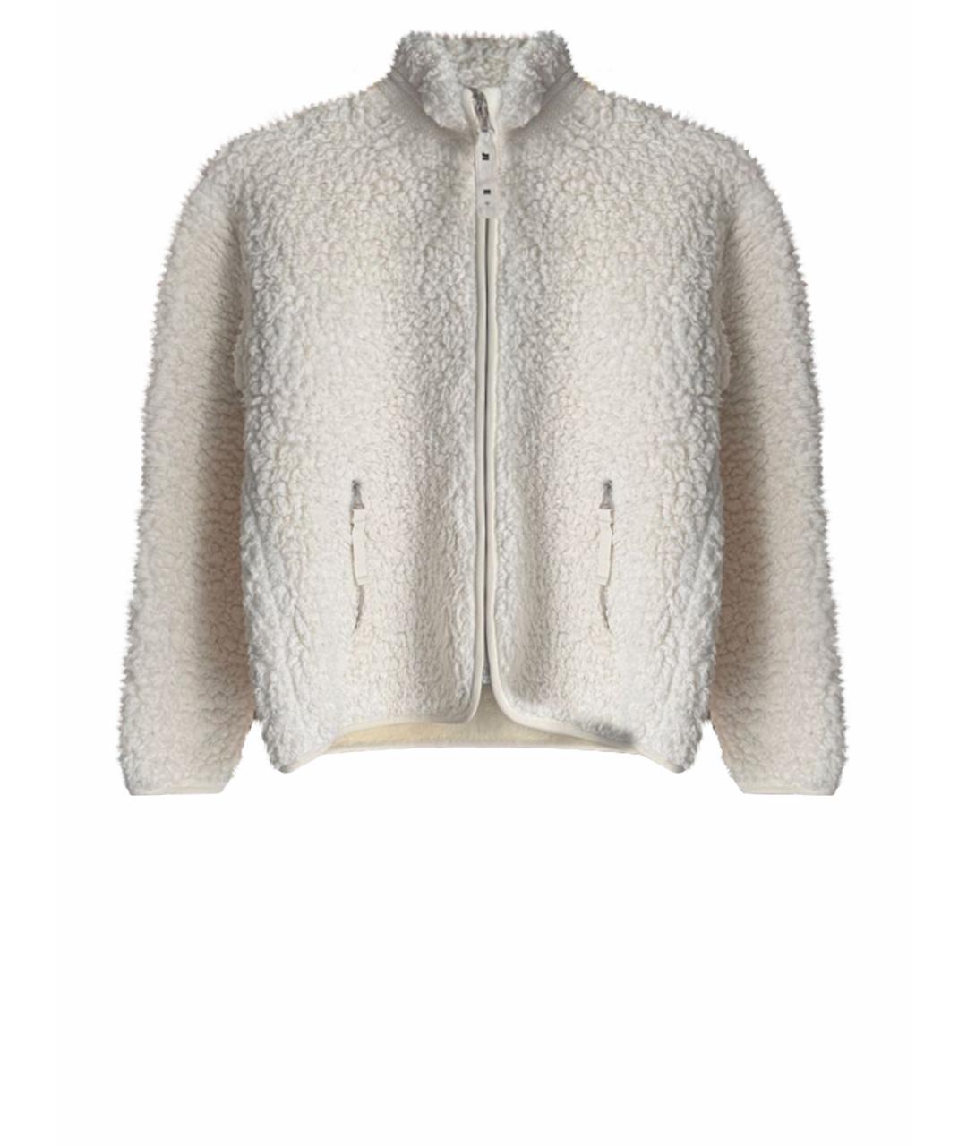 JIL SANDER Белый хлопковый кардиган, фото 1