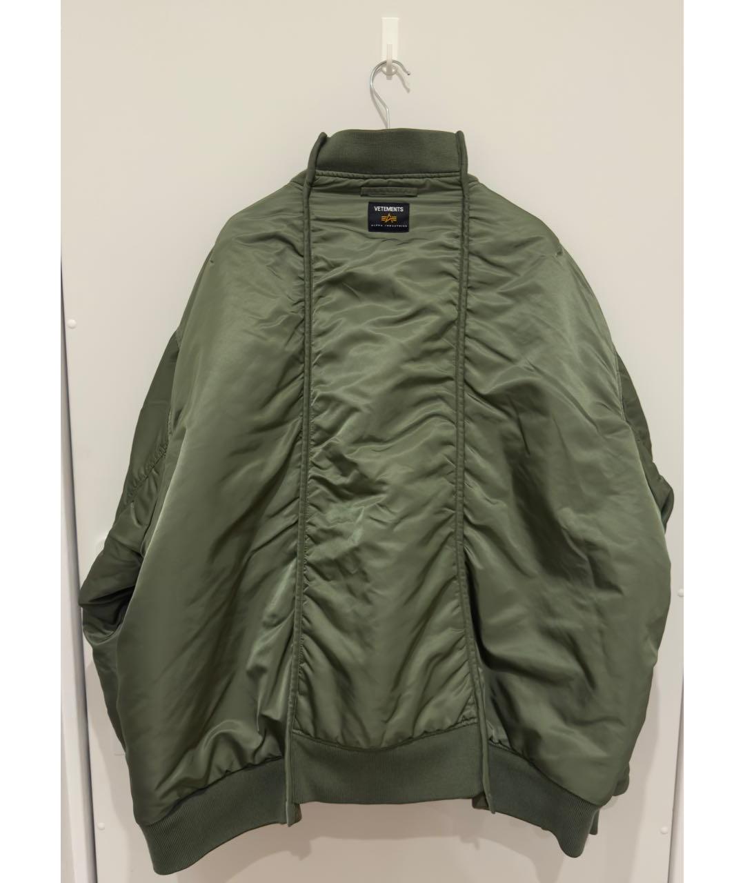 VETEMENTS Зеленая полиэстеровая куртка, фото 6
