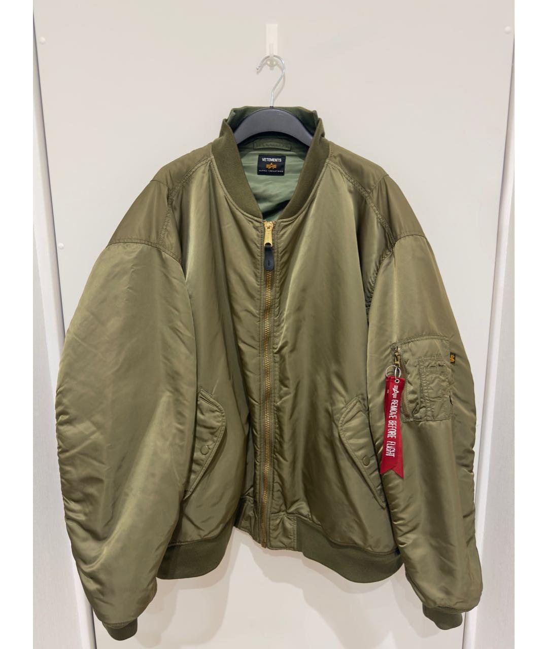 VETEMENTS Зеленая полиэстеровая куртка, фото 2
