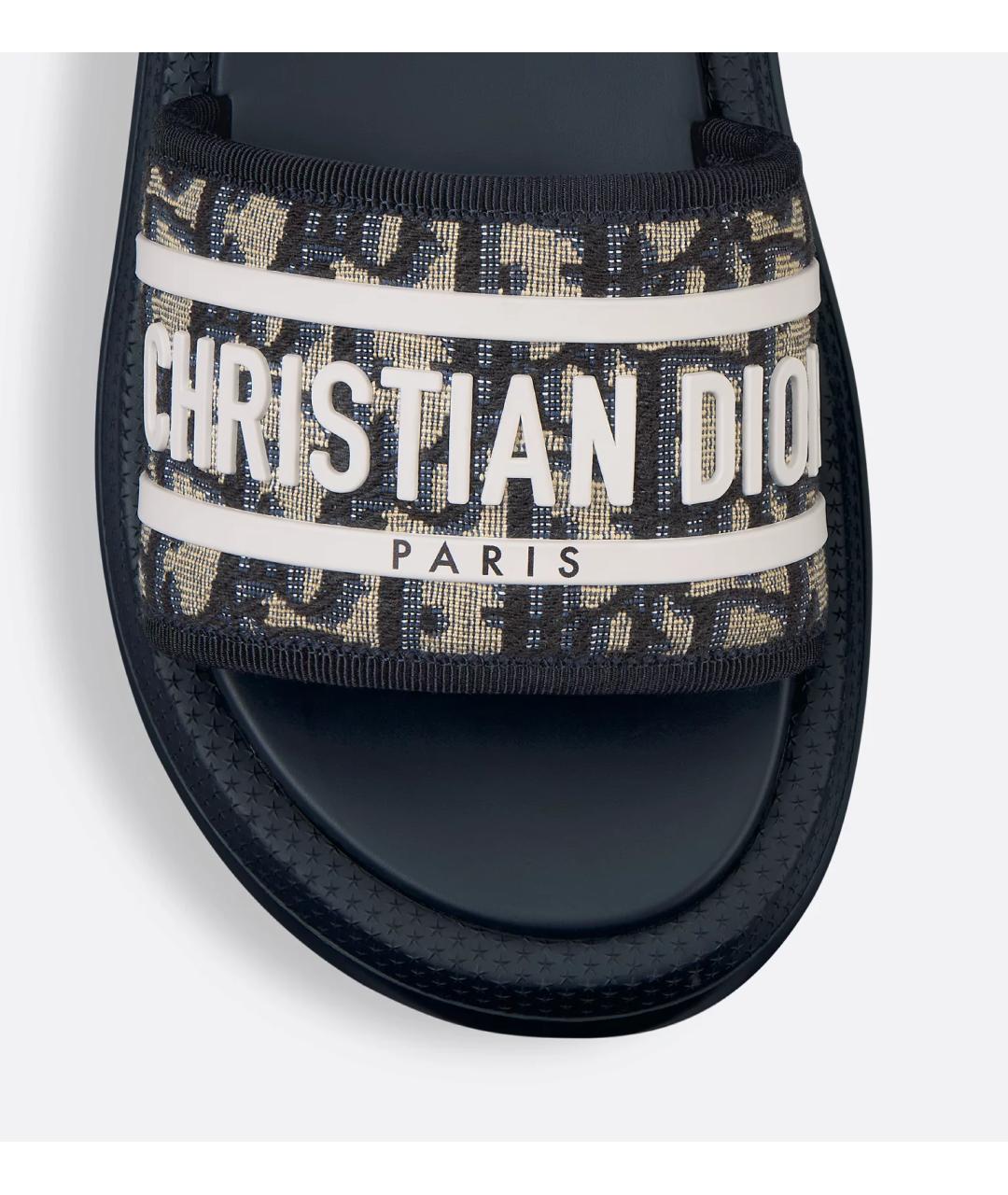 CHRISTIAN DIOR Синие шлепанцы, фото 3