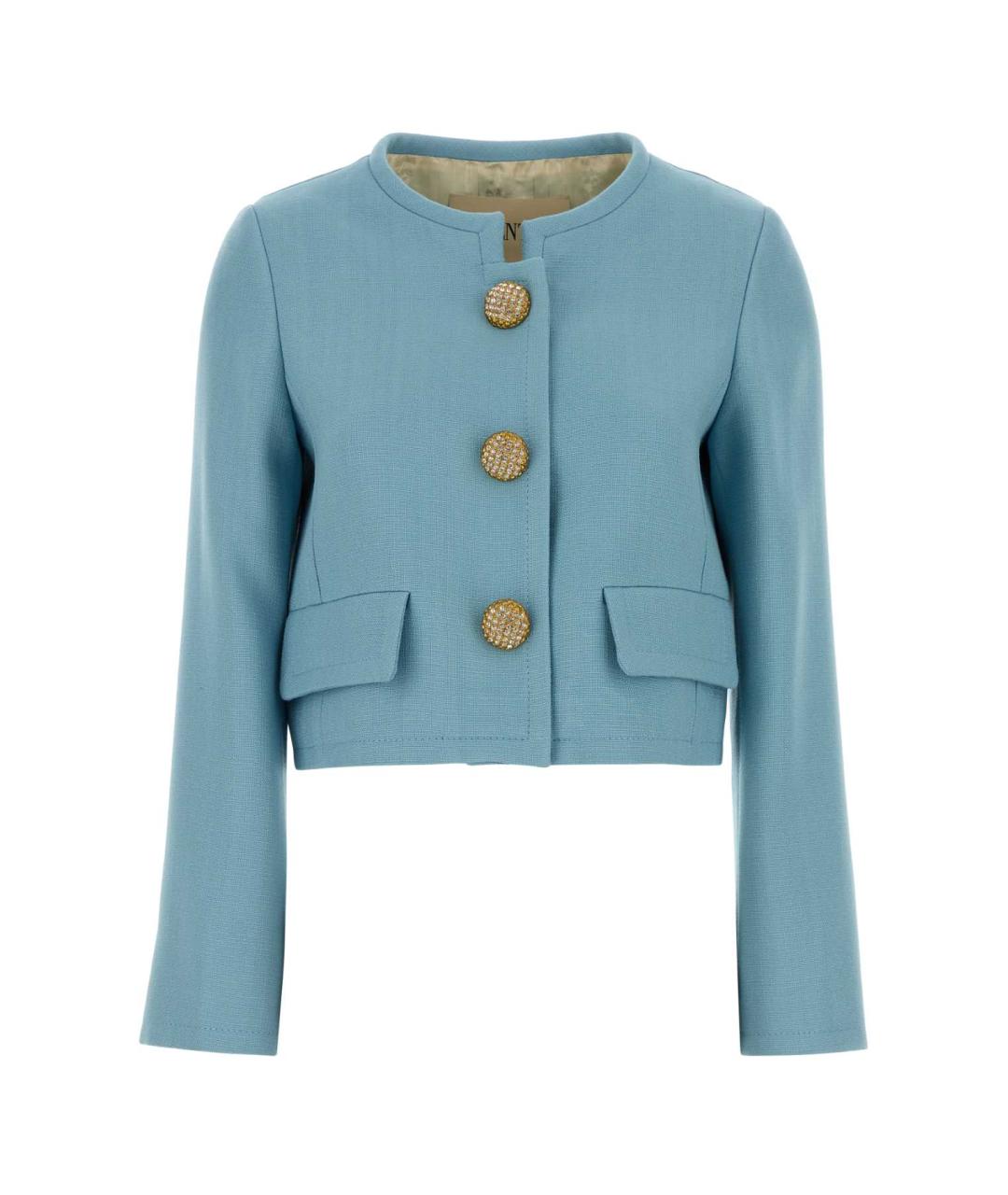 VALENTINO Голубой вискозный жакет/пиджак, фото 1