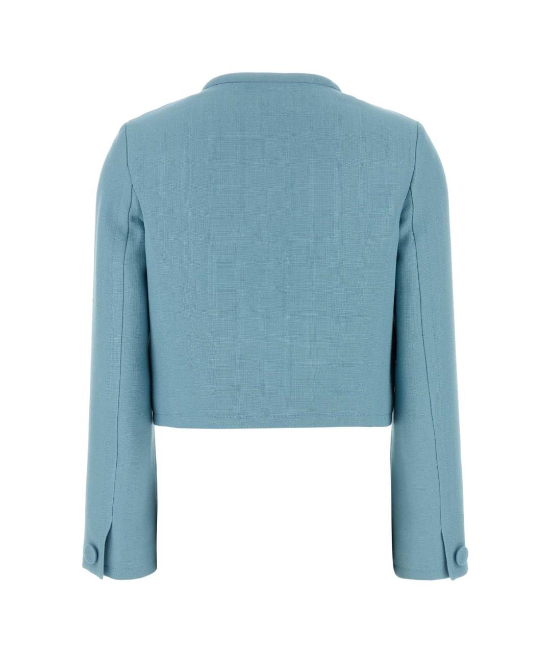 VALENTINO Голубой вискозный жакет/пиджак, фото 2