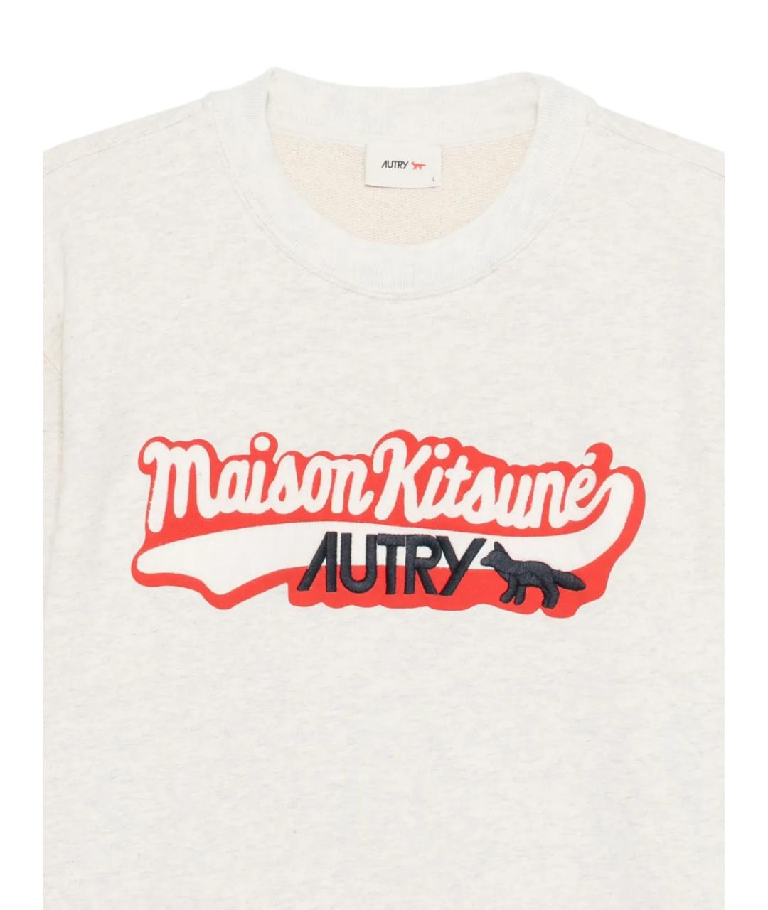 AUTRY Белая хлопковая футболка, фото 3