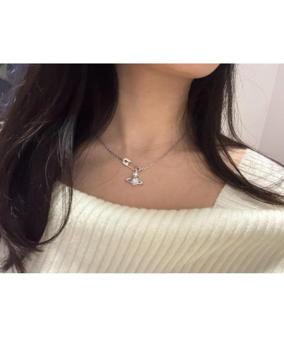 VIVIENNE WESTWOOD Серебряное латунное колье, фото 6