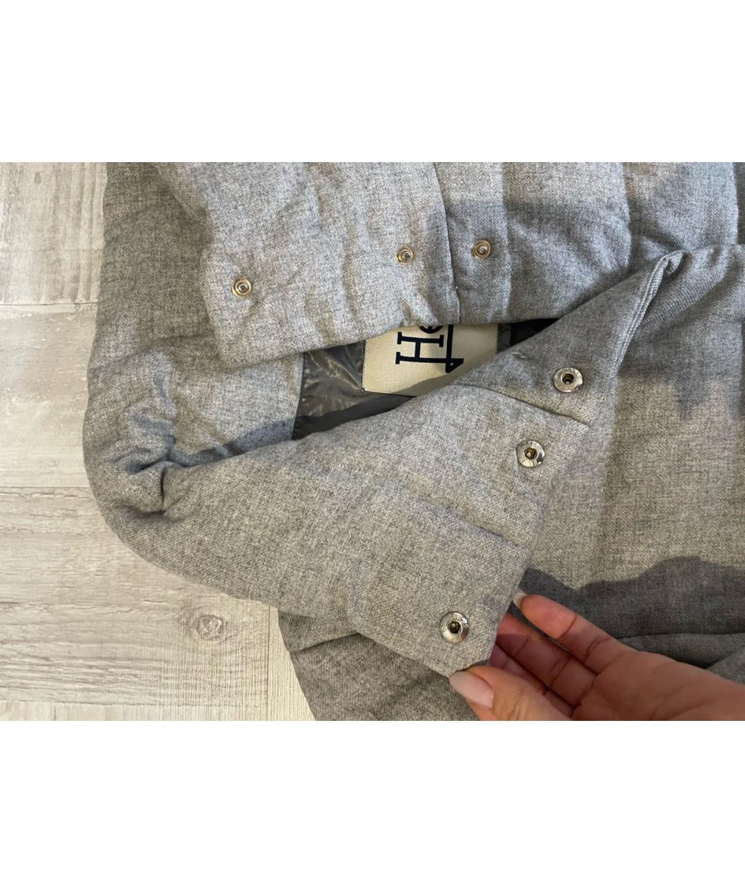 HERNO Серый кашемировый пуховик, фото 2