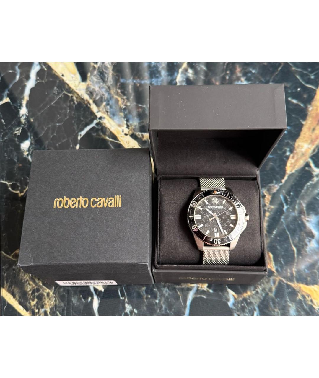 ROBERTO CAVALLI Серебряные стальные часы, фото 3