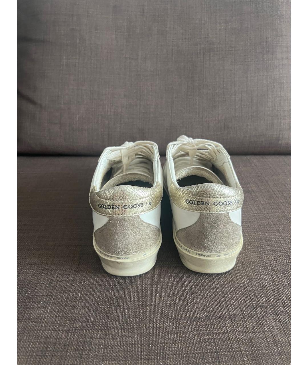 GOLDEN GOOSE DELUXE BRAND Белые кожаные кроссовки, фото 4