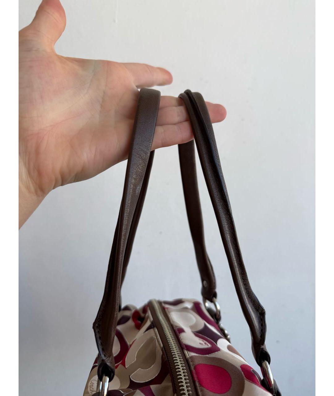 COACH Мульти тканевая сумка с короткими ручками, фото 7