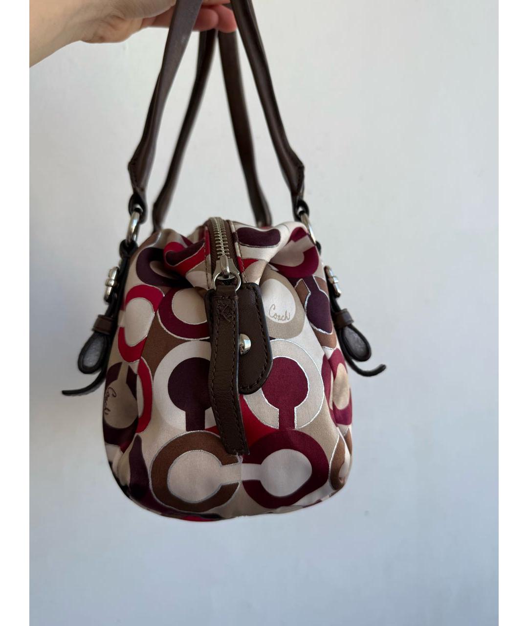 COACH Мульти тканевая сумка с короткими ручками, фото 6