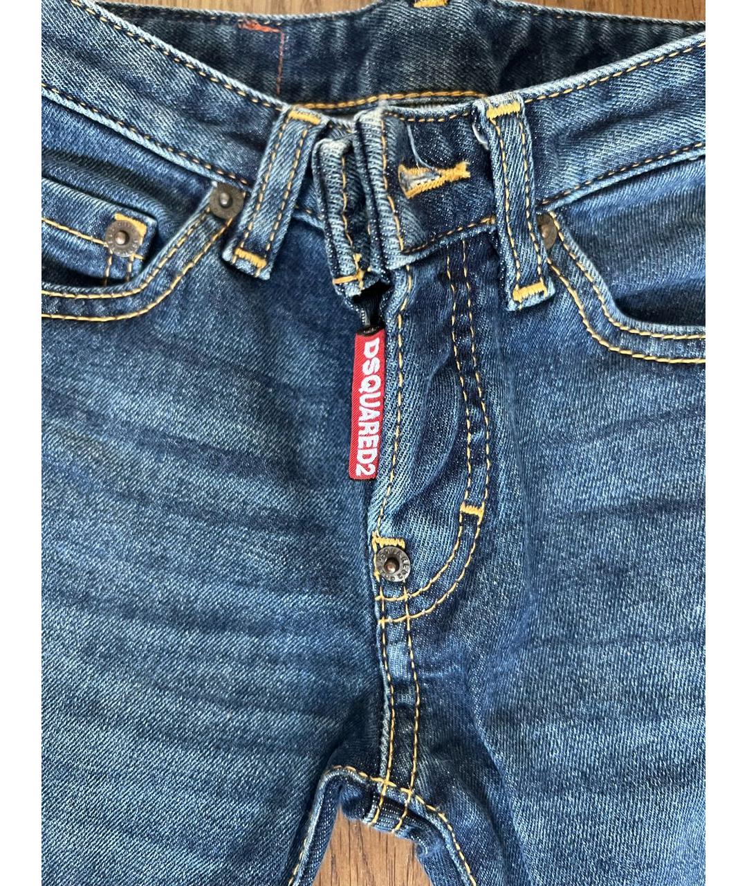 DSQUARED2 KIDS Синие деним детские джинсы, фото 3