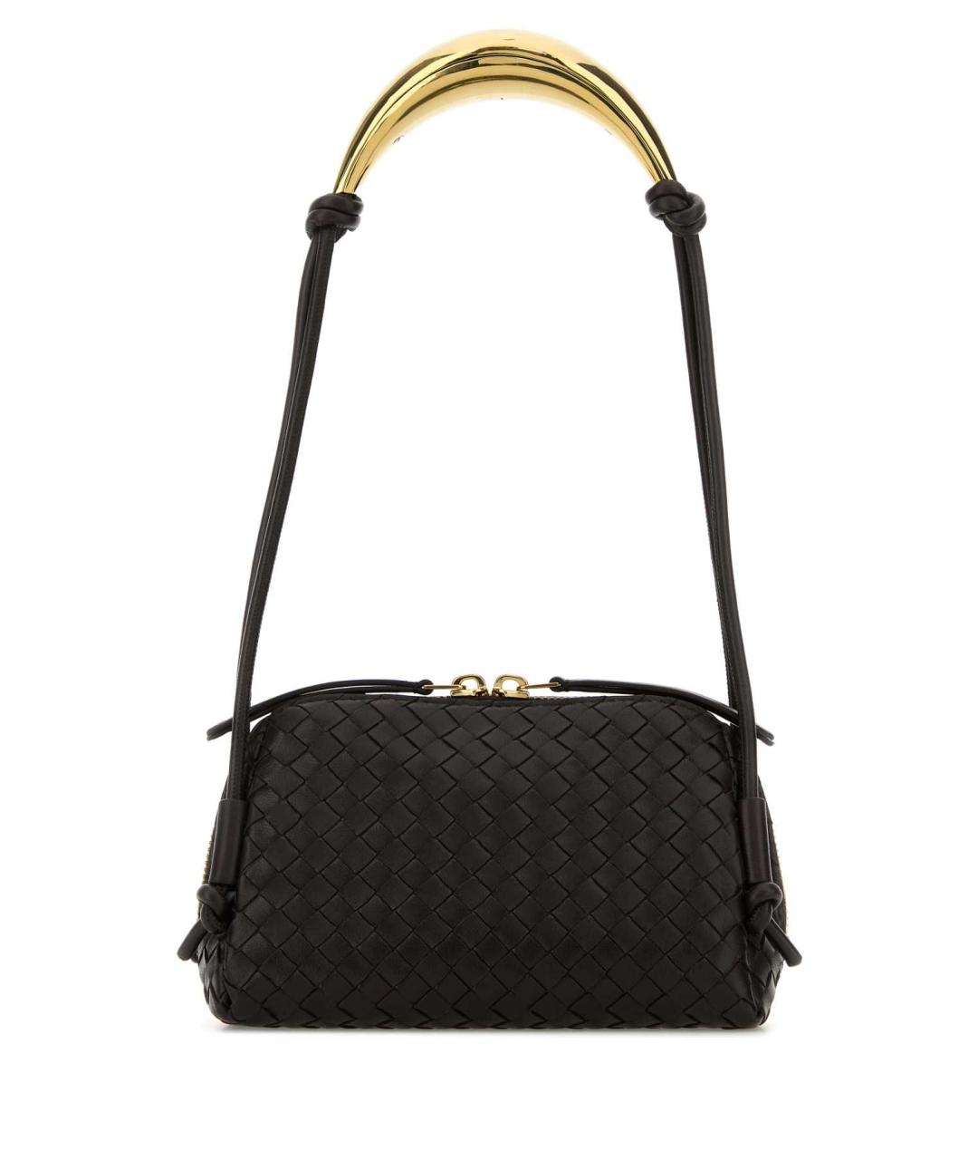 BOTTEGA VENETA Коричневая кожаная сумка через плечо, фото 3