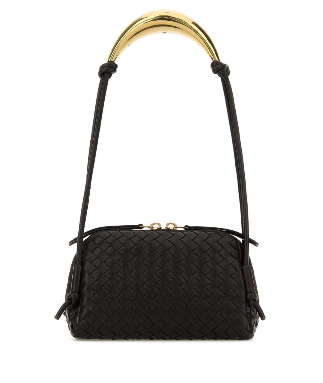 BOTTEGA VENETA Коричневая кожаная сумка через плечо, фото 1