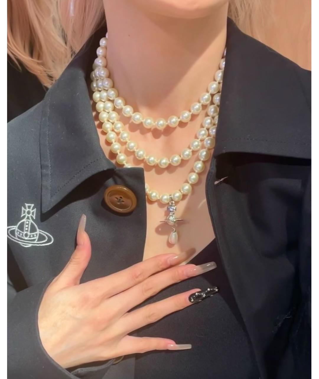 VIVIENNE WESTWOOD Серебряное латунное колье, фото 2