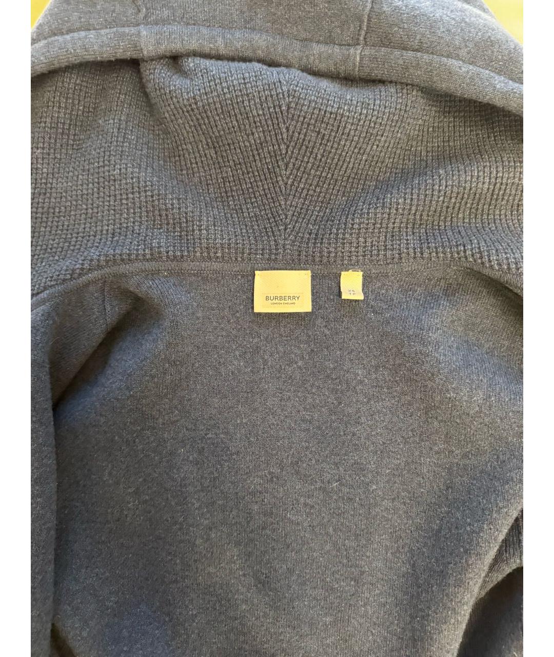 BURBERRY Темно-синий кашемировый костюм с брюками, фото 3