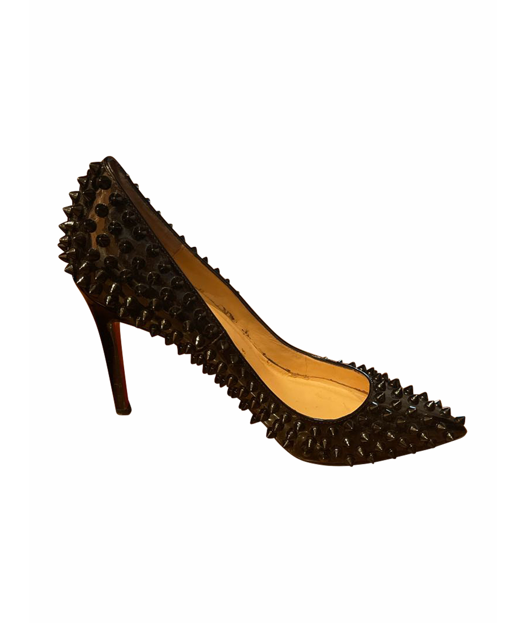 CHRISTIAN LOUBOUTIN Черные туфли из лакированной кожи, фото 1