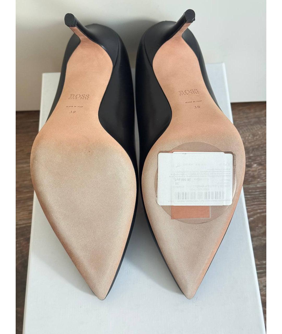 HUGO BOSS Черные кожаные туфли, фото 6