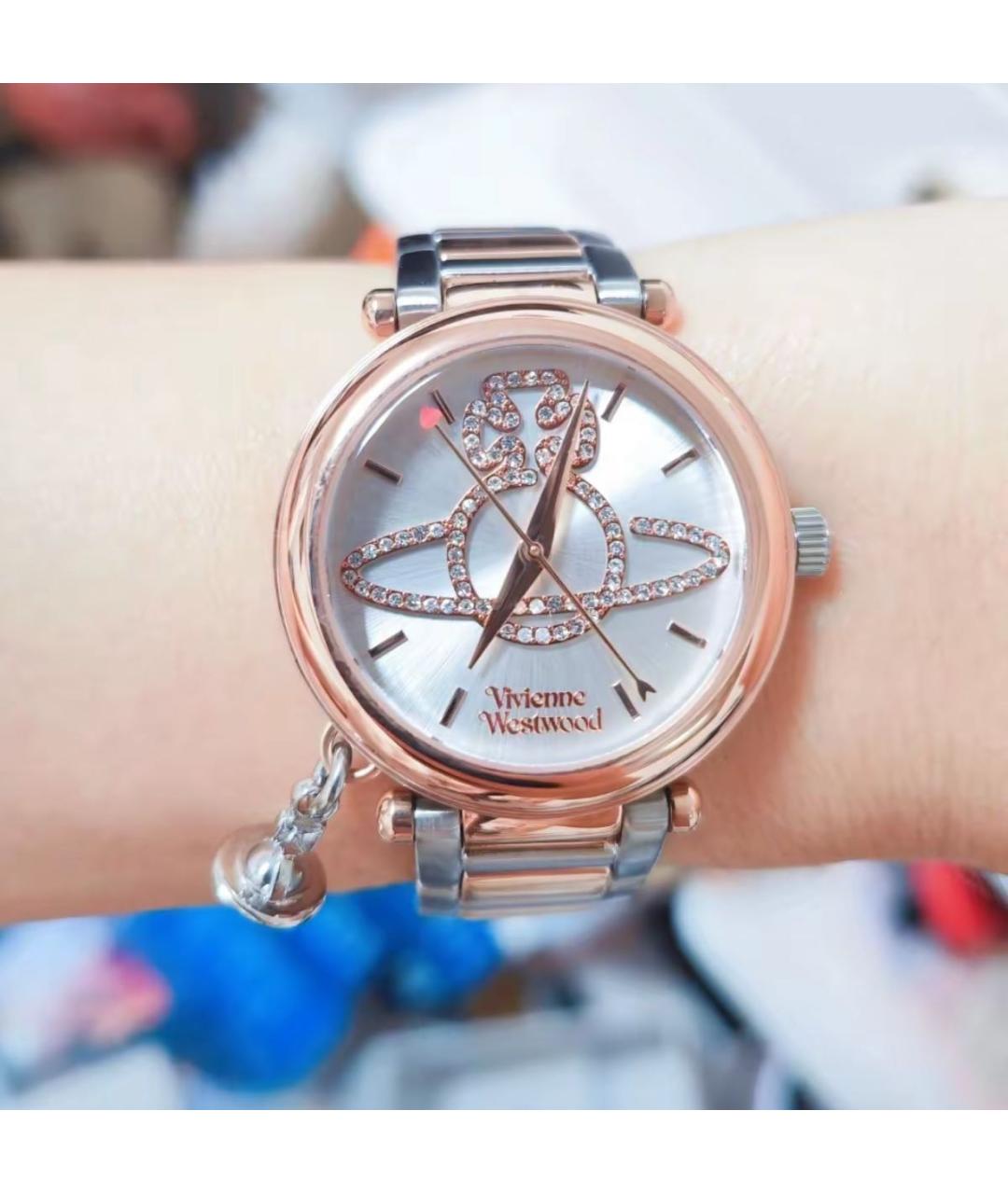 VIVIENNE WESTWOOD Розовые стальные часы, фото 2