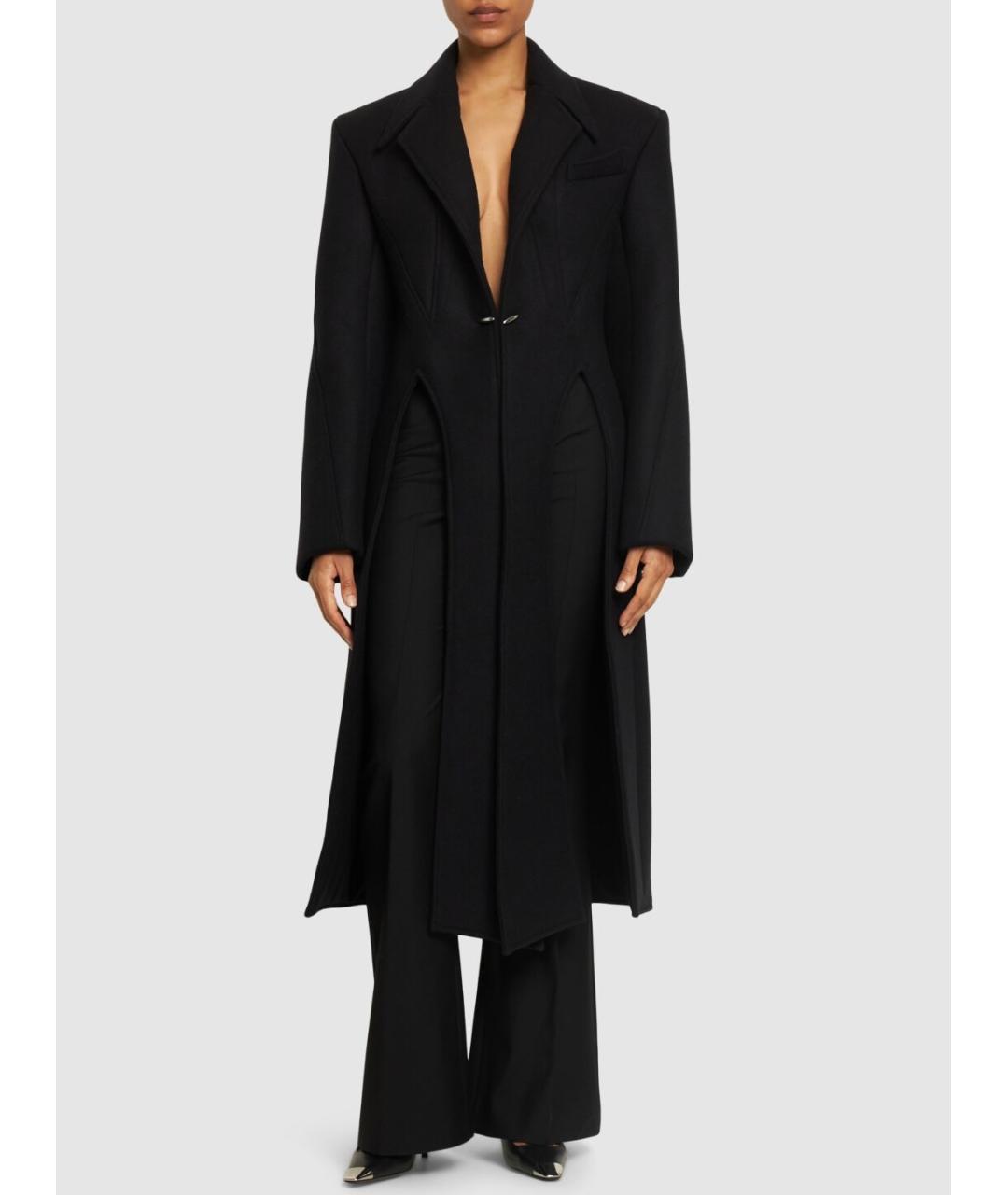 MUGLER Черное пальто, фото 2