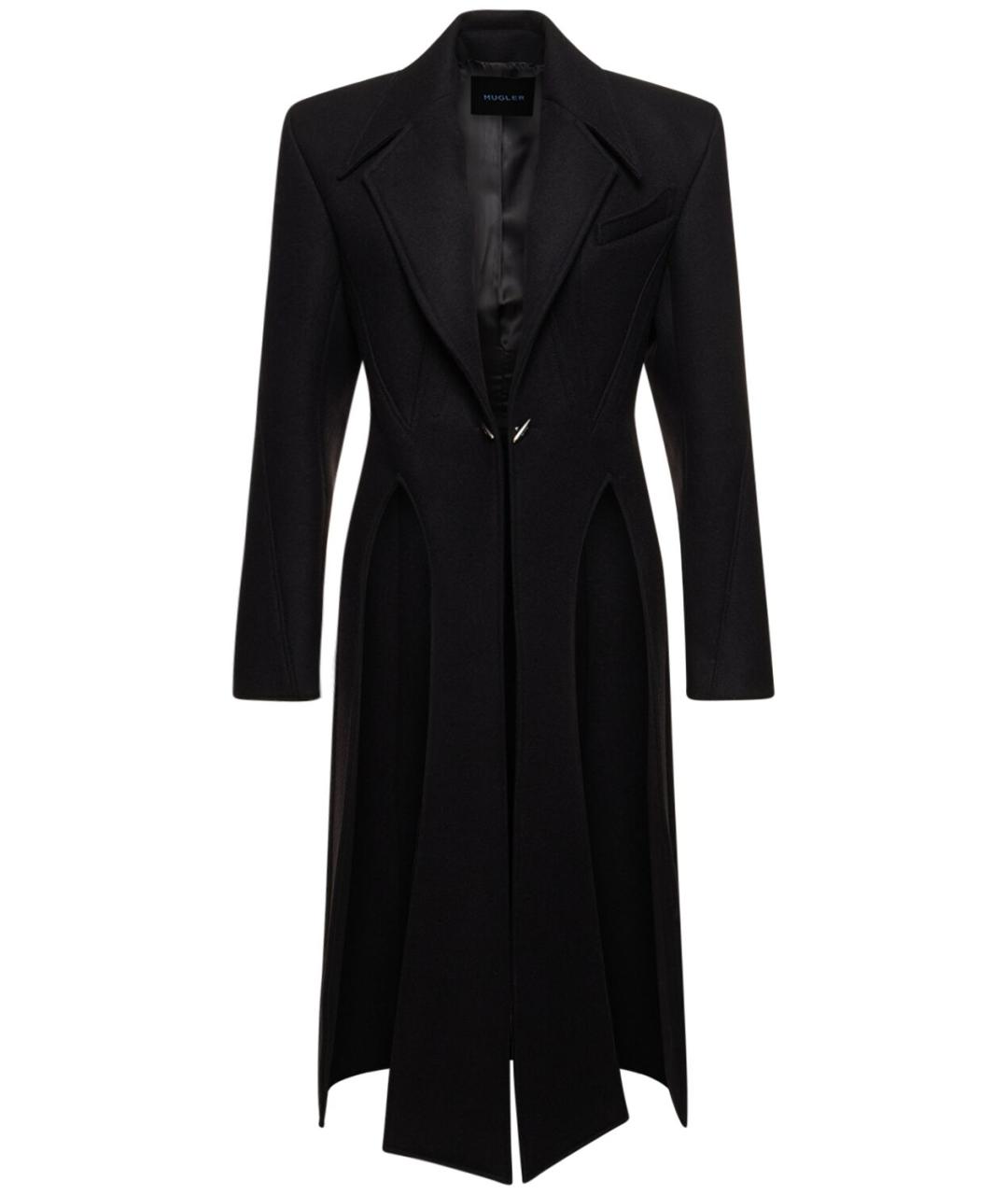 MUGLER Черное пальто, фото 1
