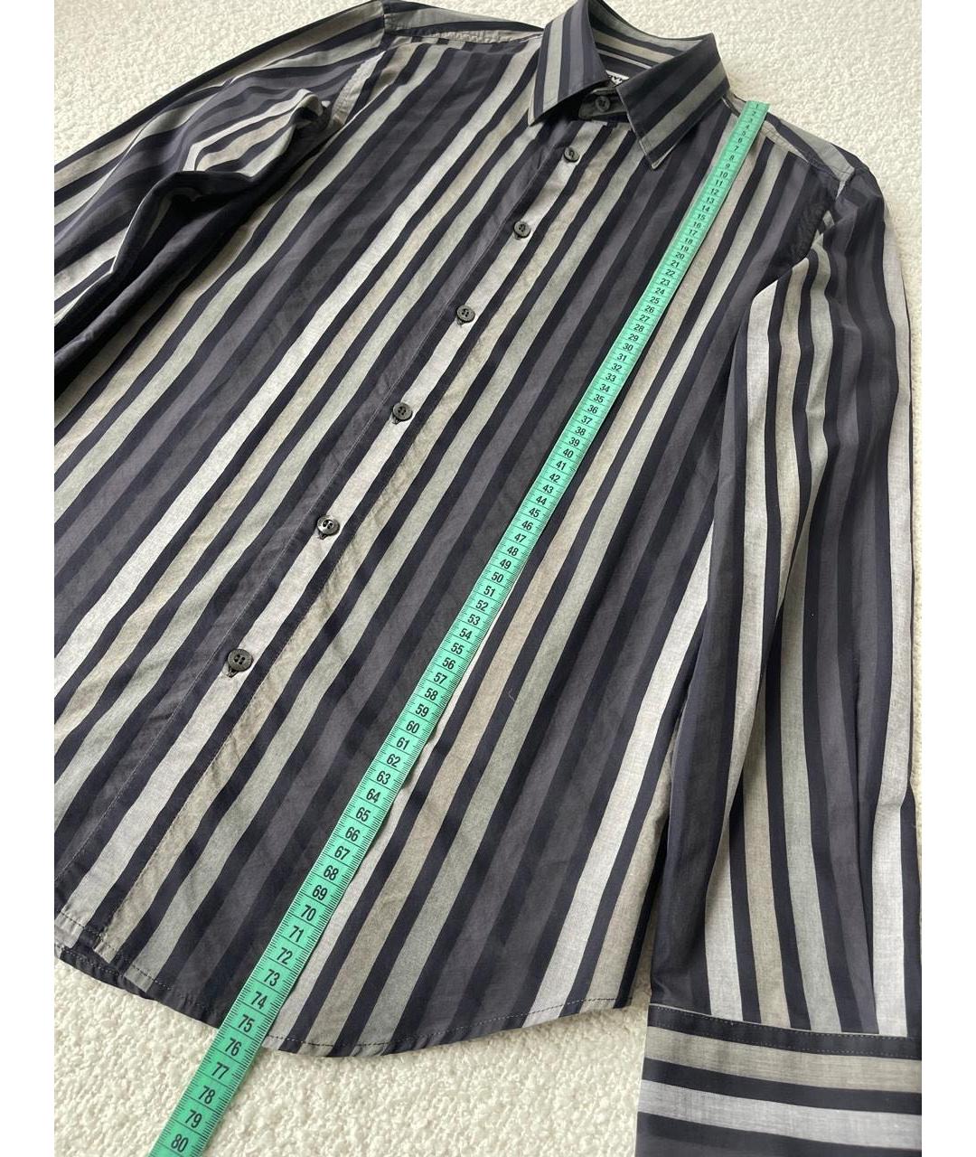 SONIA RYKIEL Серая хлопковая кэжуал рубашка, фото 6