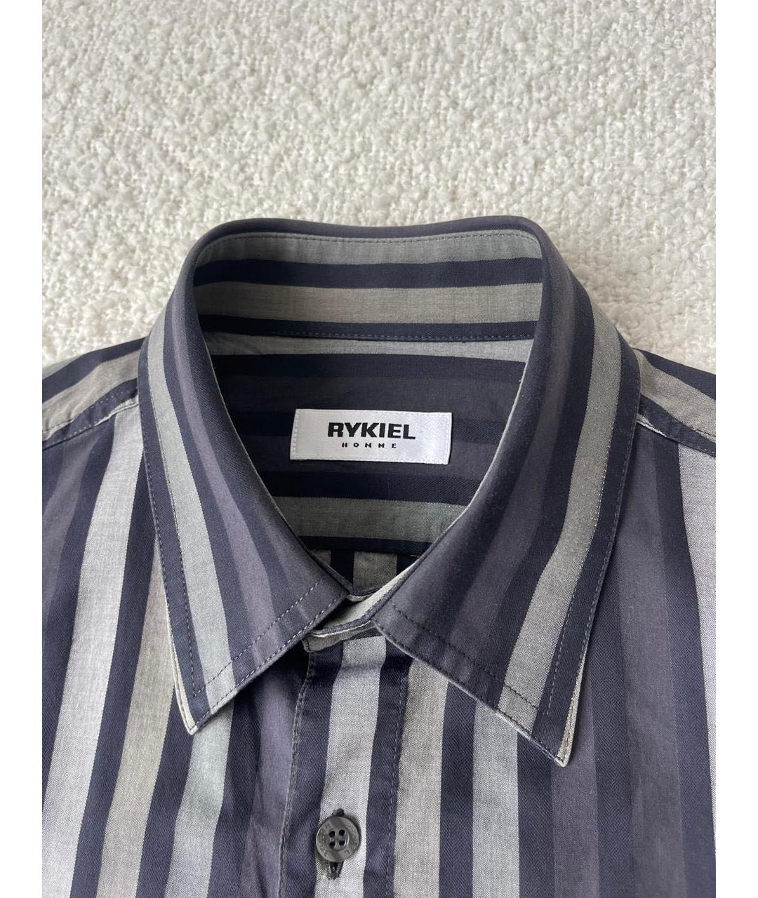 SONIA RYKIEL Серая хлопковая кэжуал рубашка, фото 3