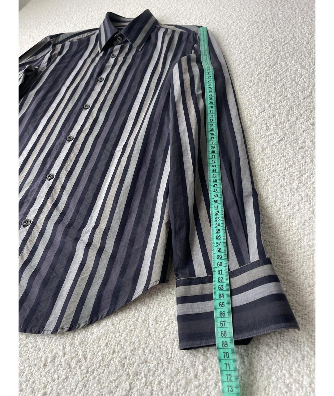 SONIA RYKIEL Серая хлопковая кэжуал рубашка, фото 4