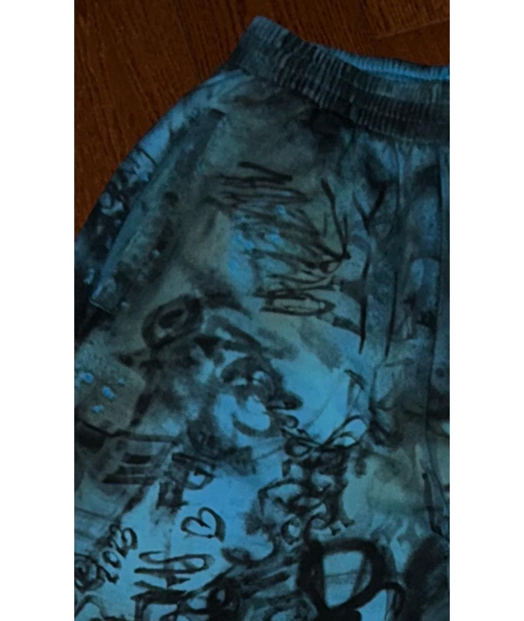 BALENCIAGA Синий хлопковый спортивный костюм, фото 4
