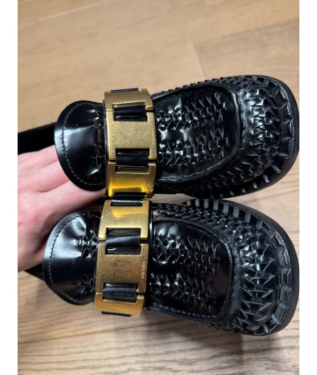 PRADA Черные кожаные туфли, фото 4