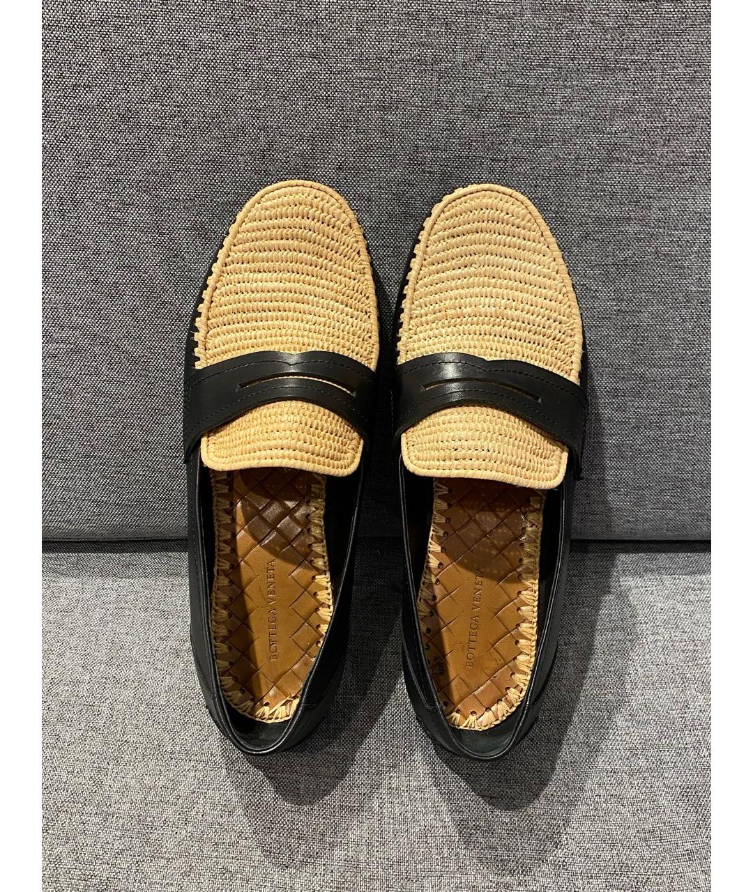 BOTTEGA VENETA Черные кожаные лоферы, фото 3