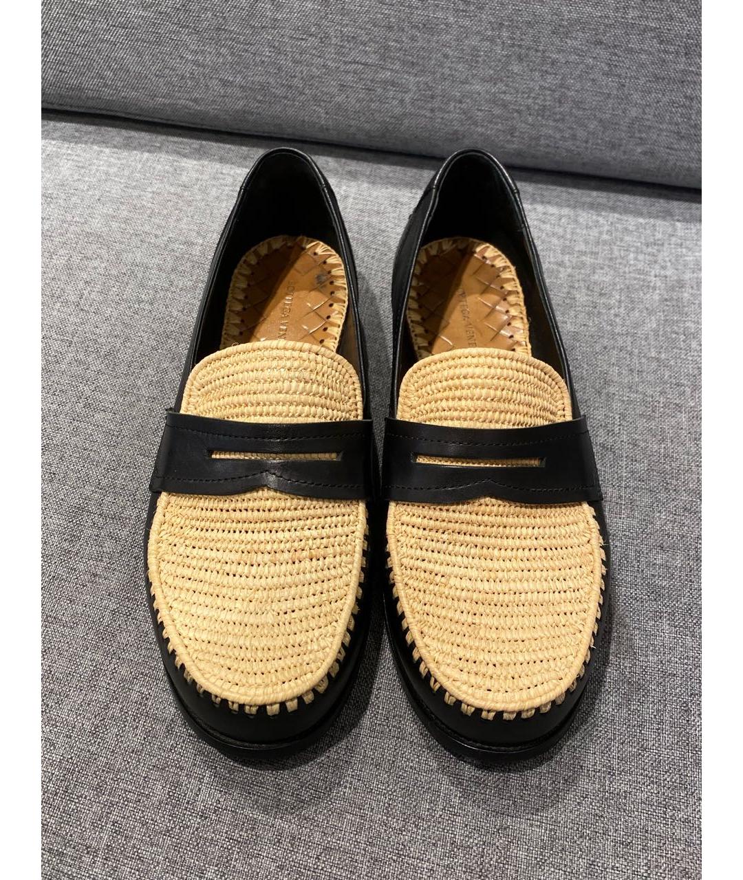 BOTTEGA VENETA Черные кожаные лоферы, фото 5