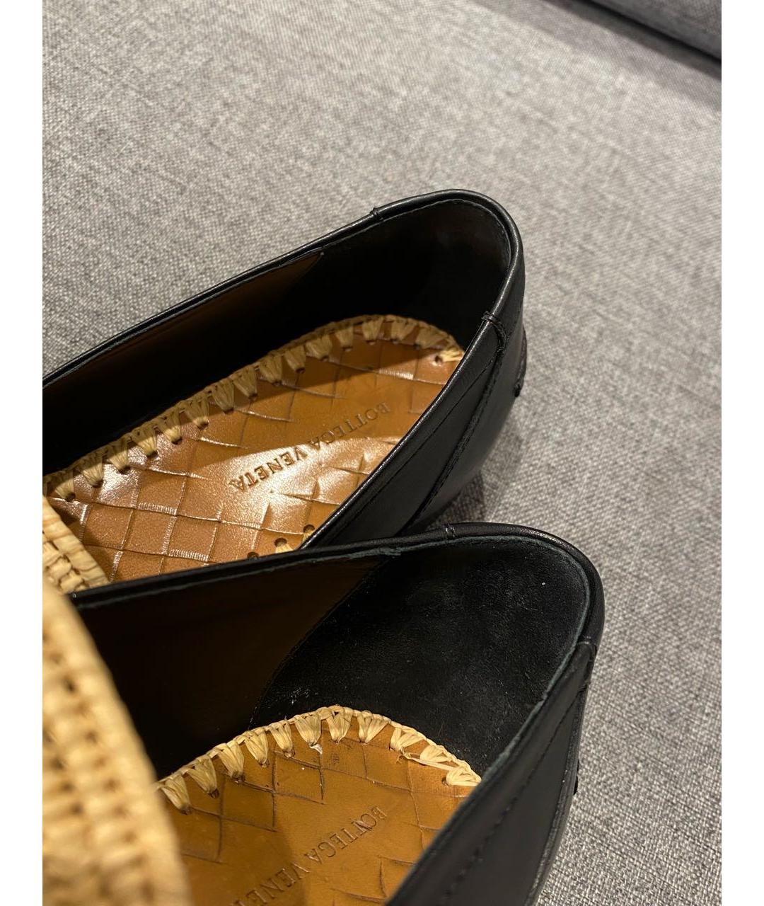 BOTTEGA VENETA Черные кожаные лоферы, фото 6