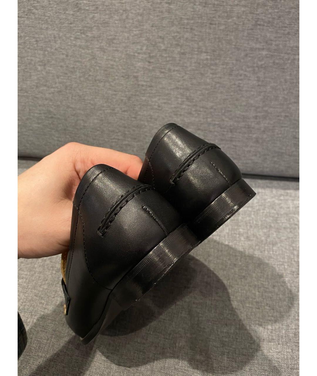 BOTTEGA VENETA Черные кожаные лоферы, фото 4
