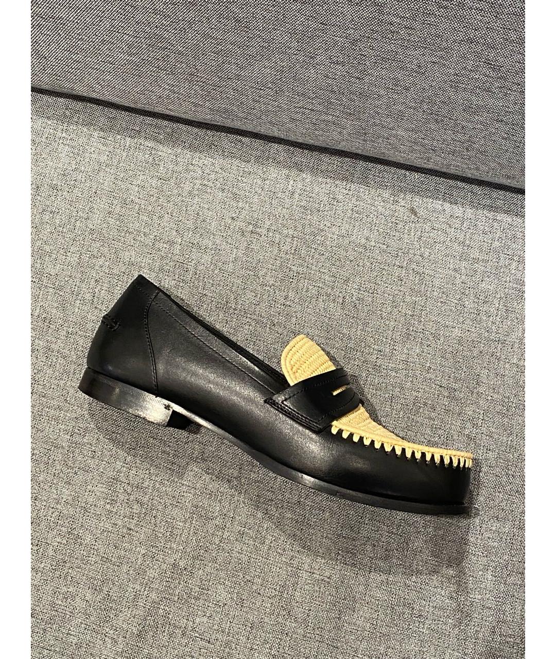 BOTTEGA VENETA Черные кожаные лоферы, фото 9