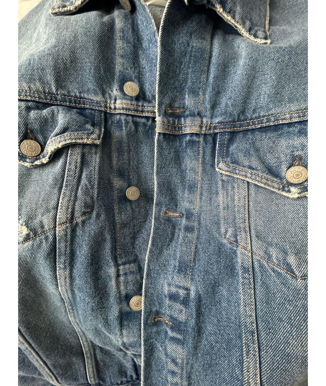 ACNE STUDIOS Синяя деним куртка, фото 4