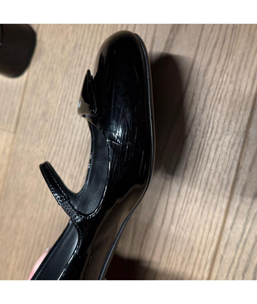 PRADA Черные туфли из лакированной кожи, фото 4
