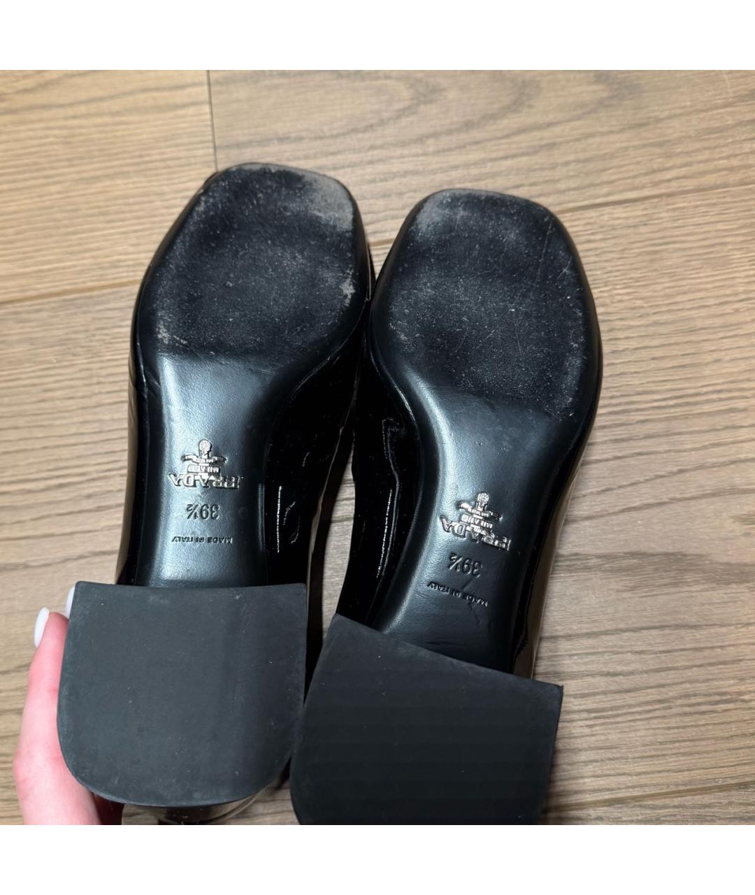 PRADA Черные туфли из лакированной кожи, фото 8