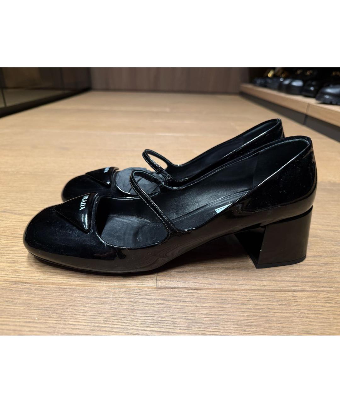 PRADA Черные туфли из лакированной кожи, фото 9