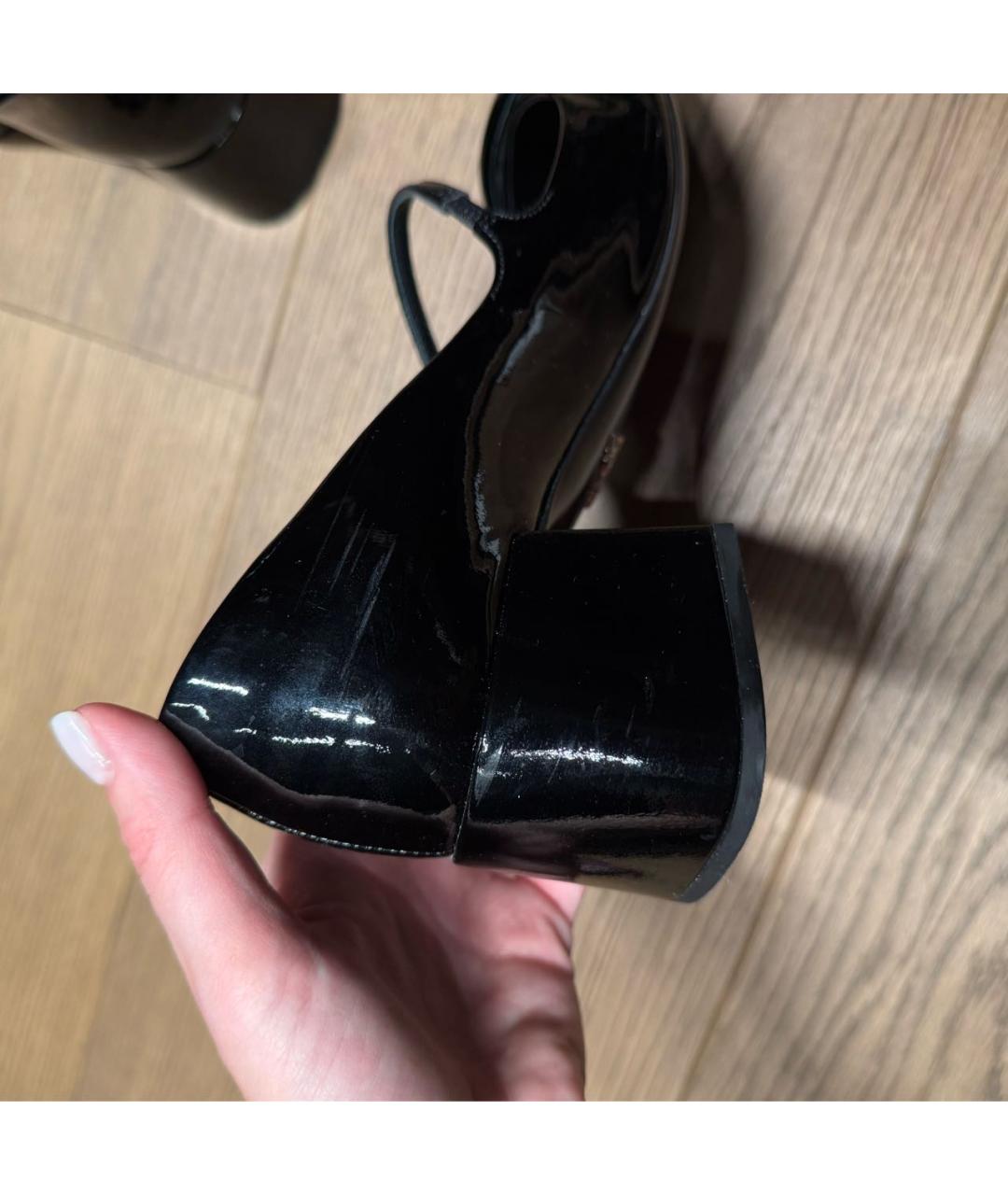 PRADA Черные туфли из лакированной кожи, фото 5