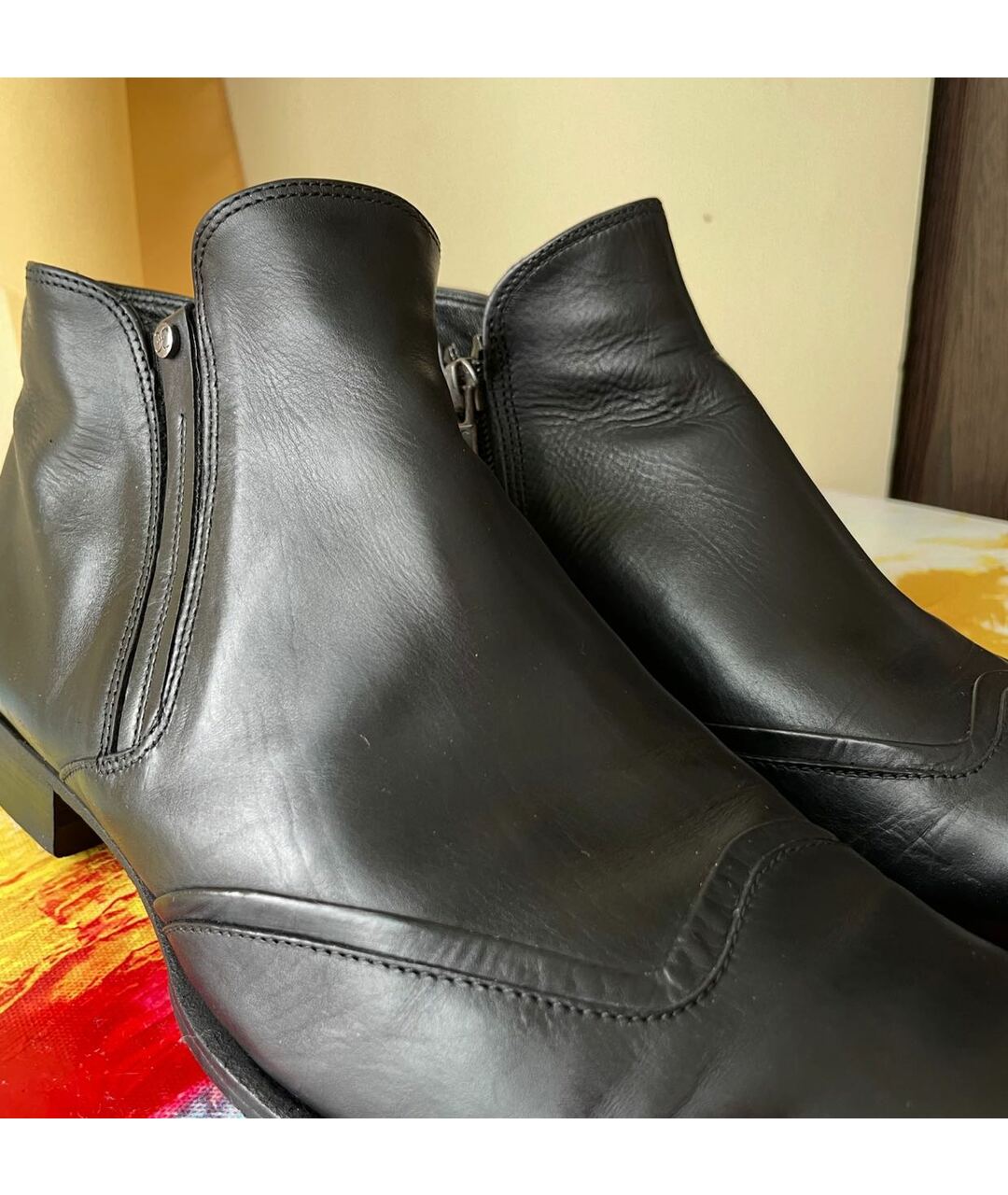 FABI Черные кожаные высокие ботинки, фото 5