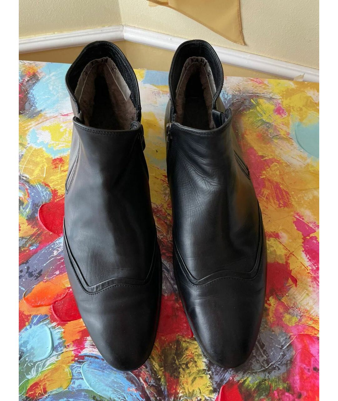 FABI Черные кожаные высокие ботинки, фото 2