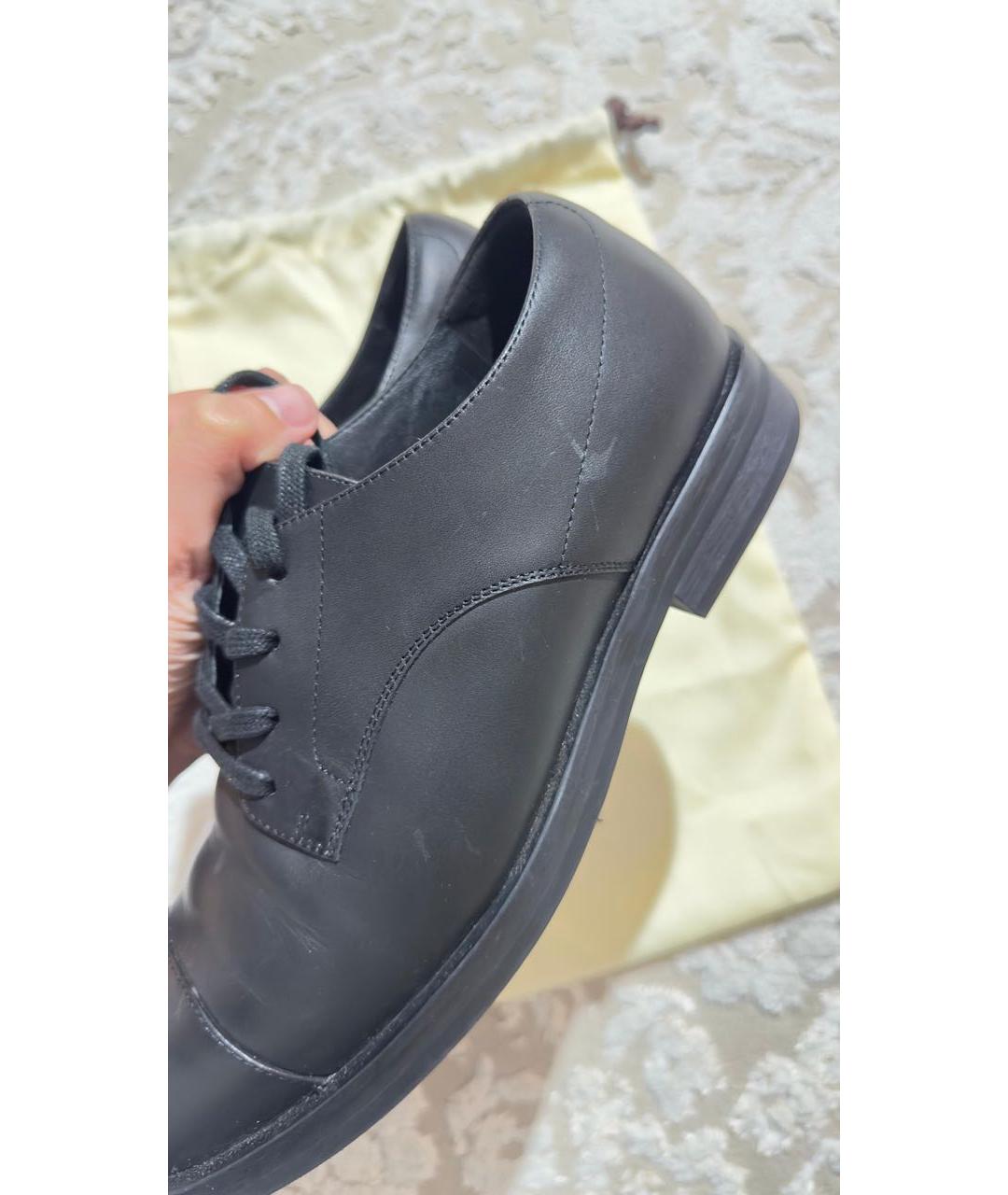12 STOREEZ Черные кожаные брогги и оксфорды, фото 4