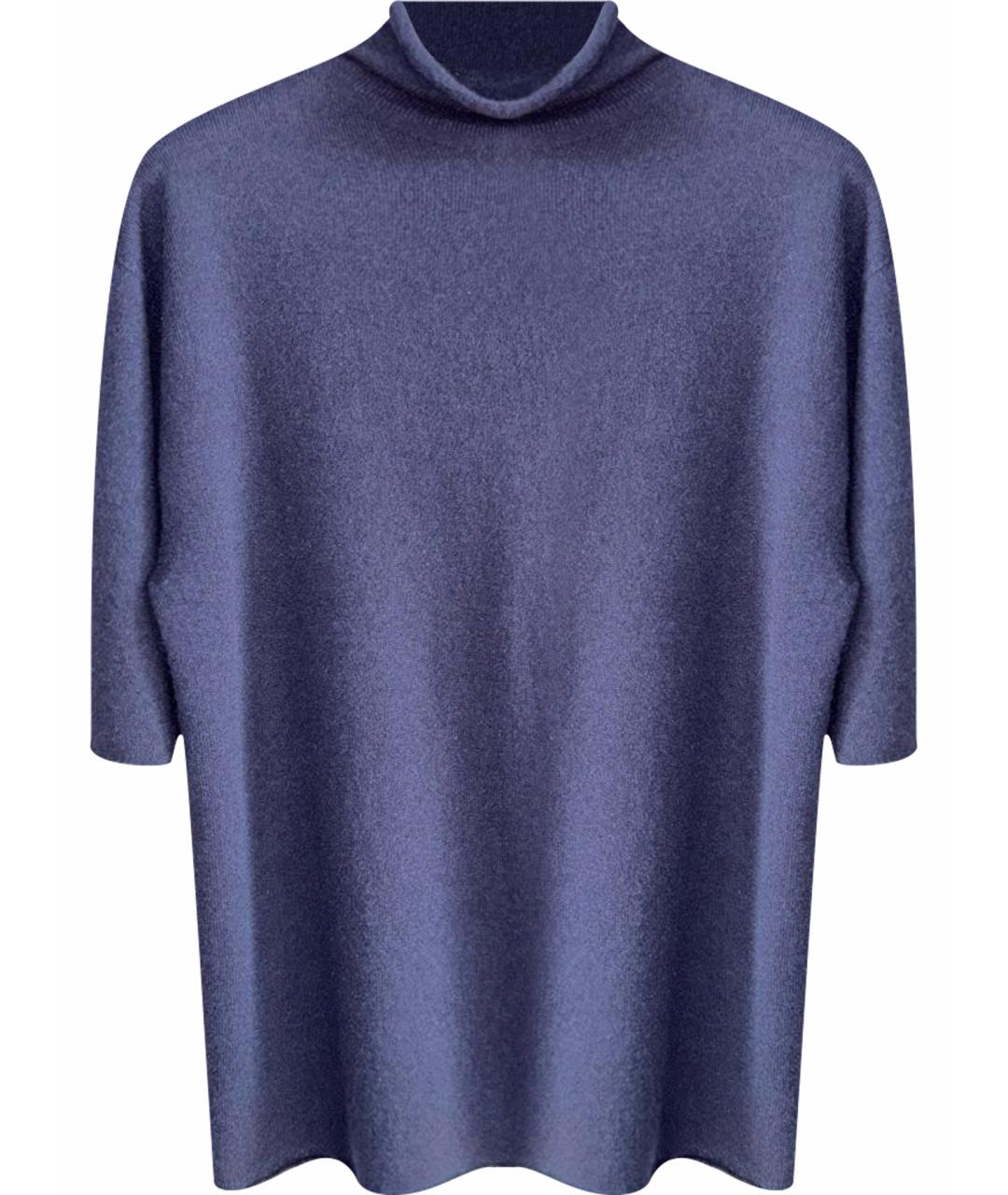 JIL SANDER Темно-синий кашемировый костюм с брюками, фото 9