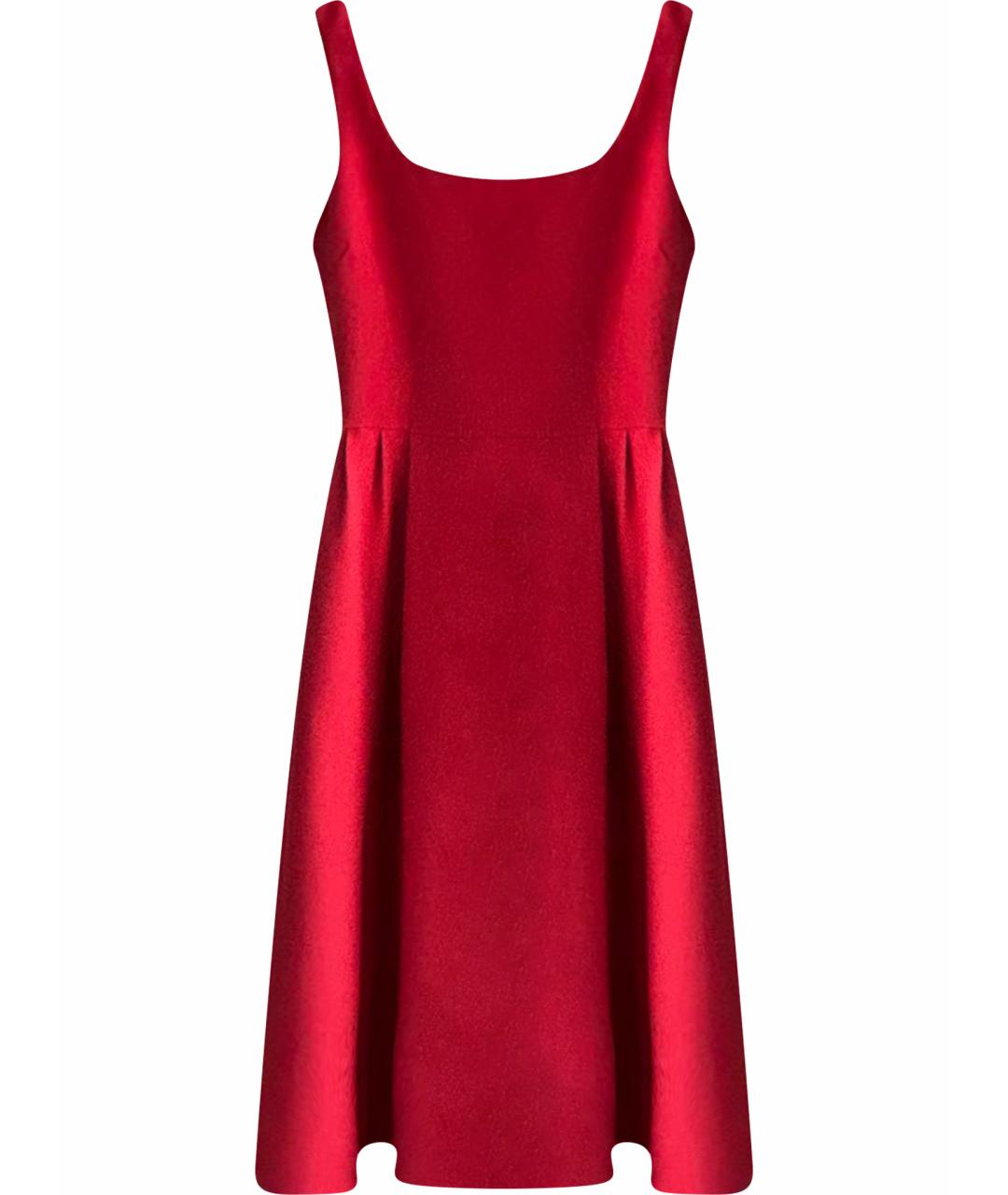 CHRISTIAN DIOR Красное шерстяное вечернее платье, фото 1