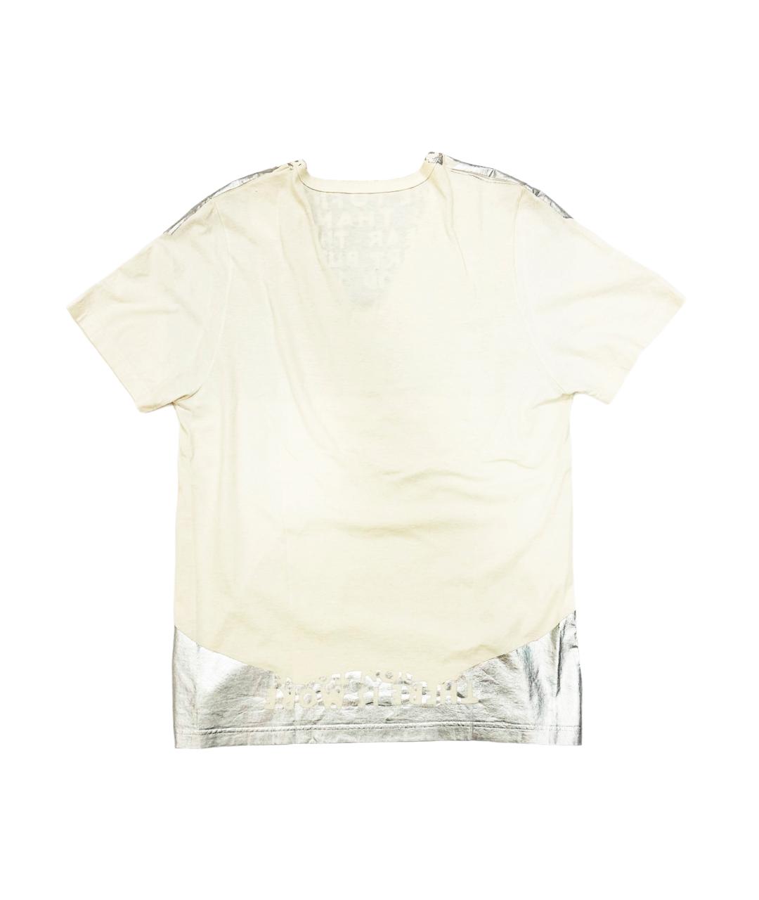 MAISON MARGIELA Бежевая хлопковая футболка, фото 2
