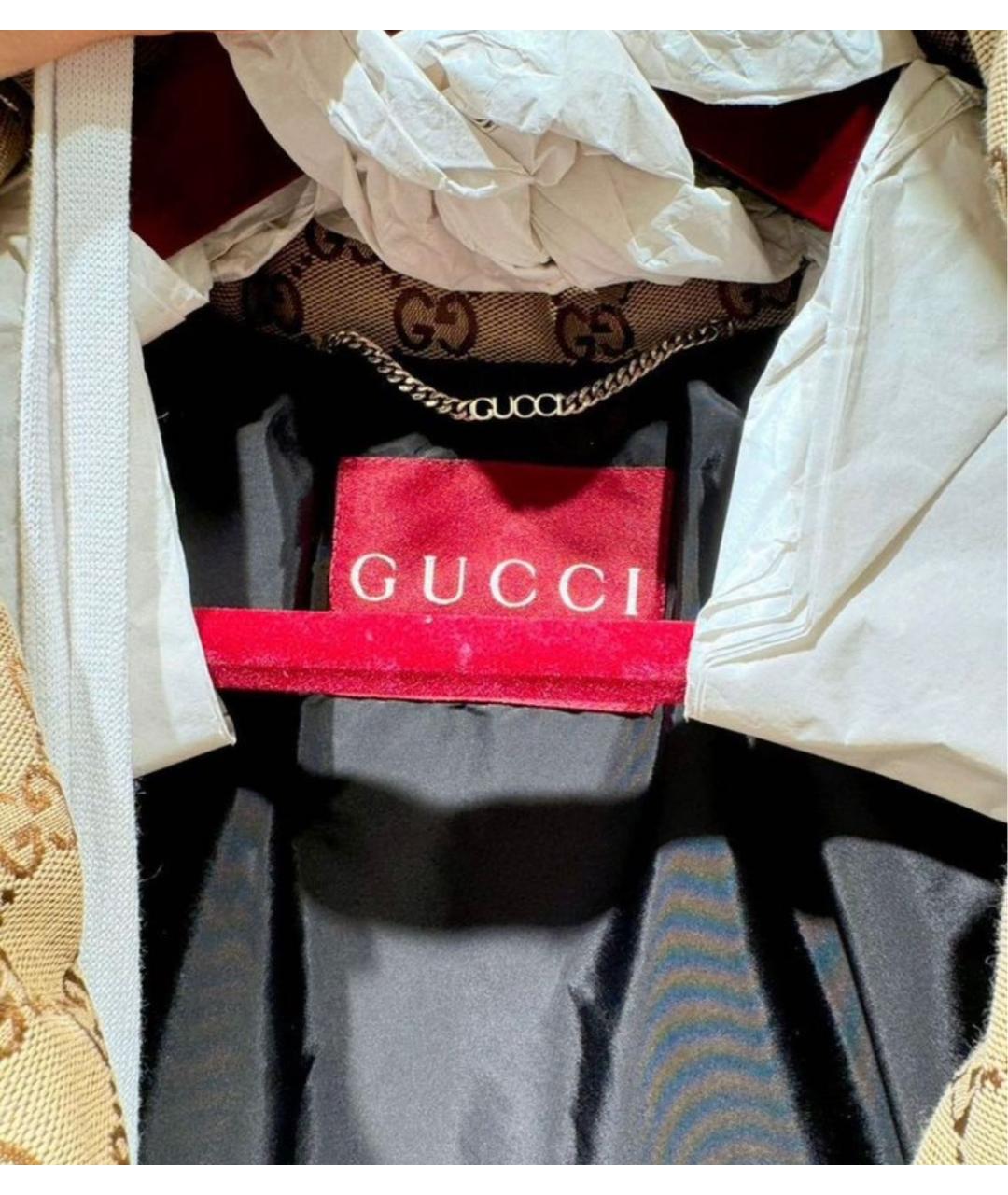 GUCCI Бежевый пуховик, фото 3