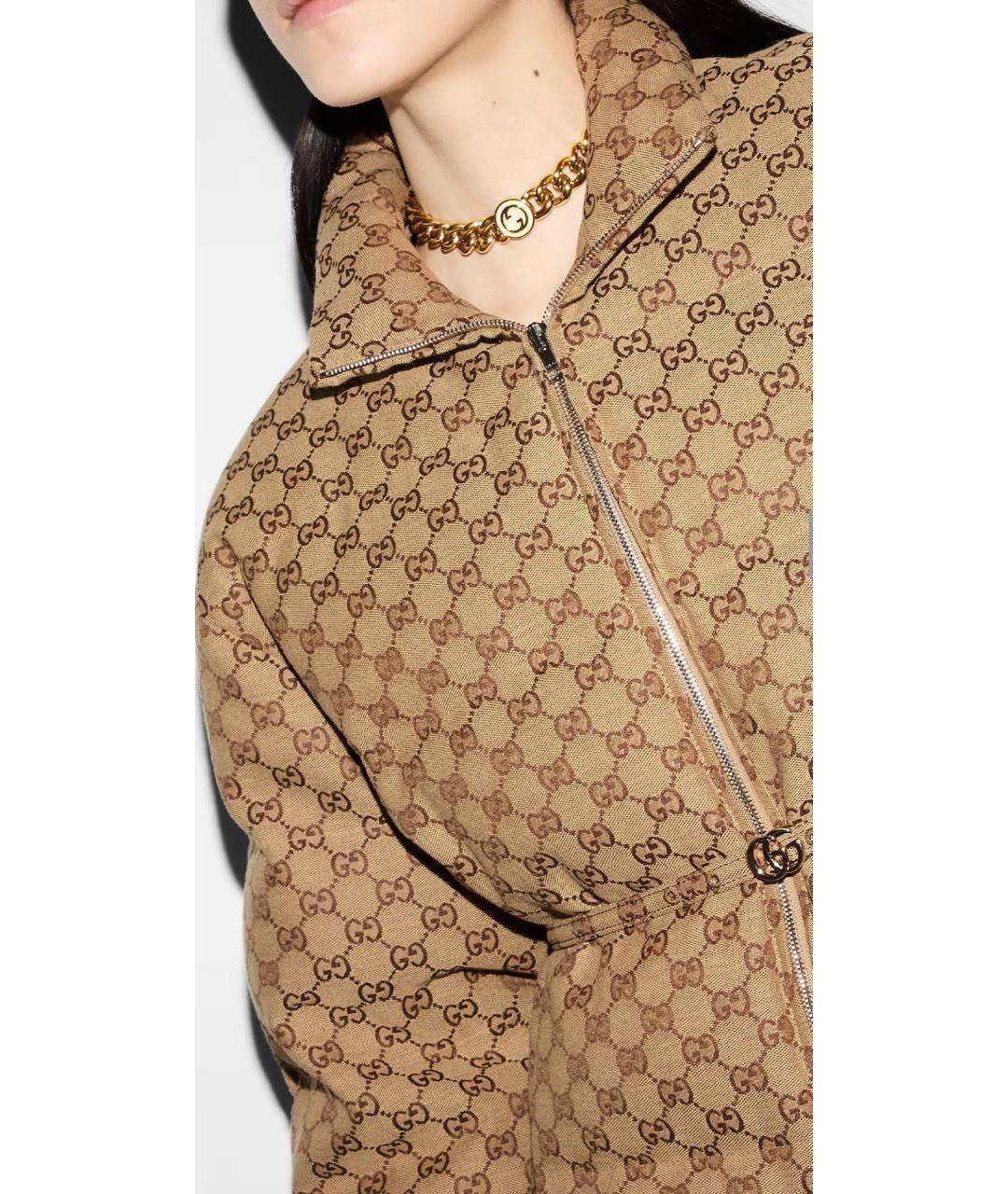 GUCCI Бежевый пуховик, фото 8