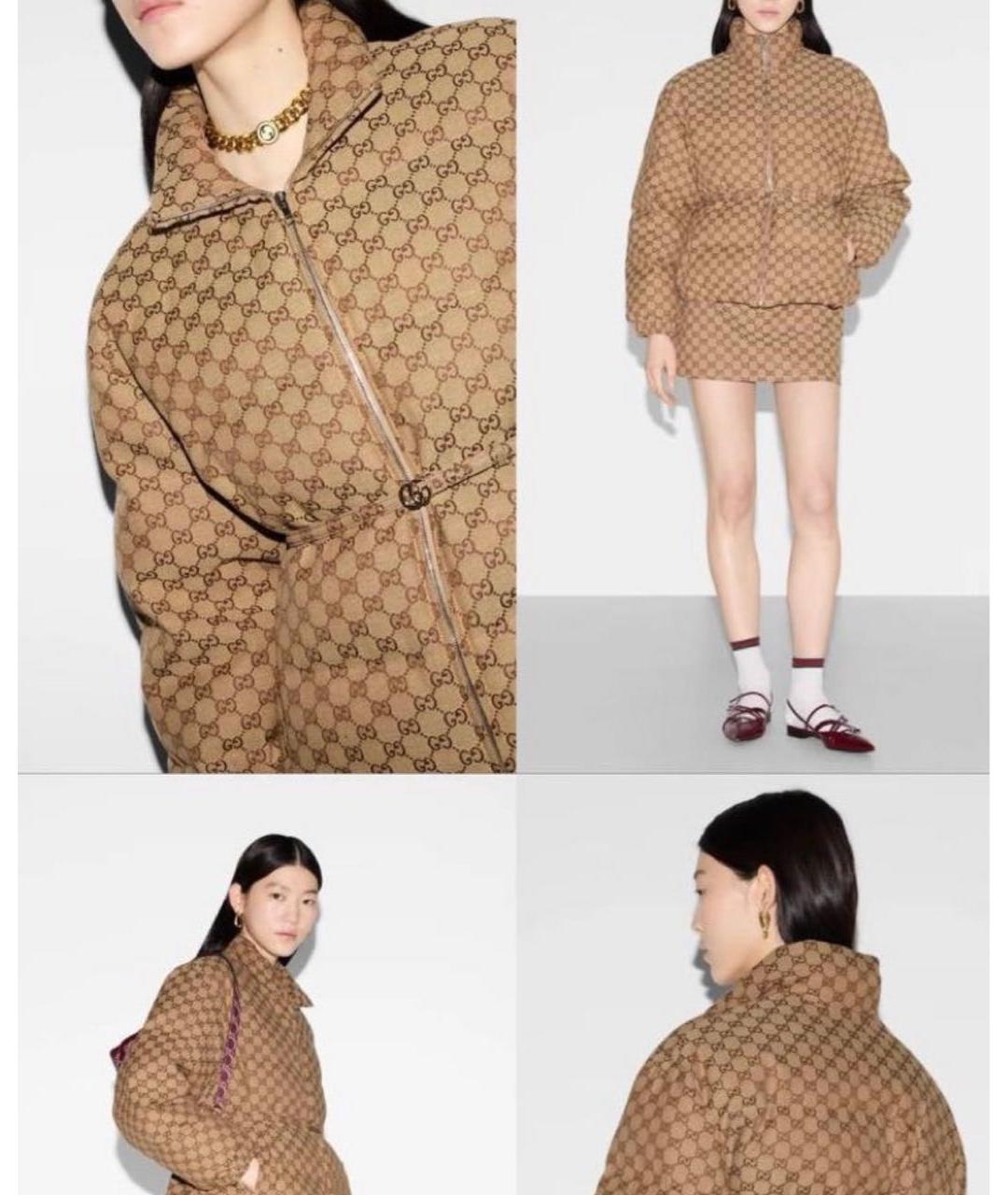 GUCCI Бежевый пуховик, фото 5