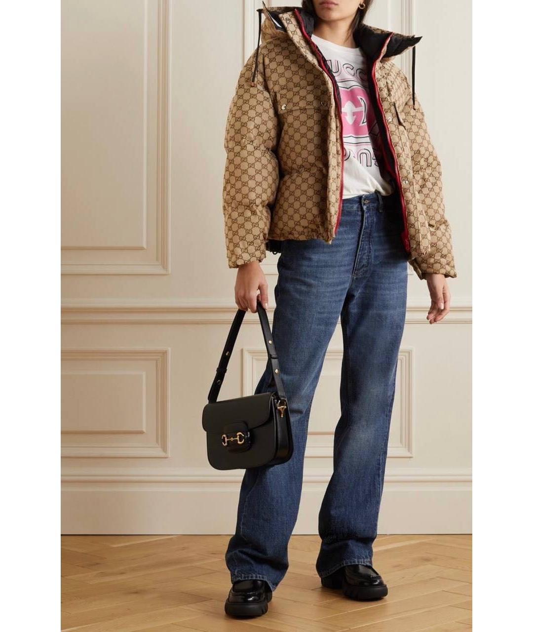 GUCCI Бежевый пуховик, фото 4